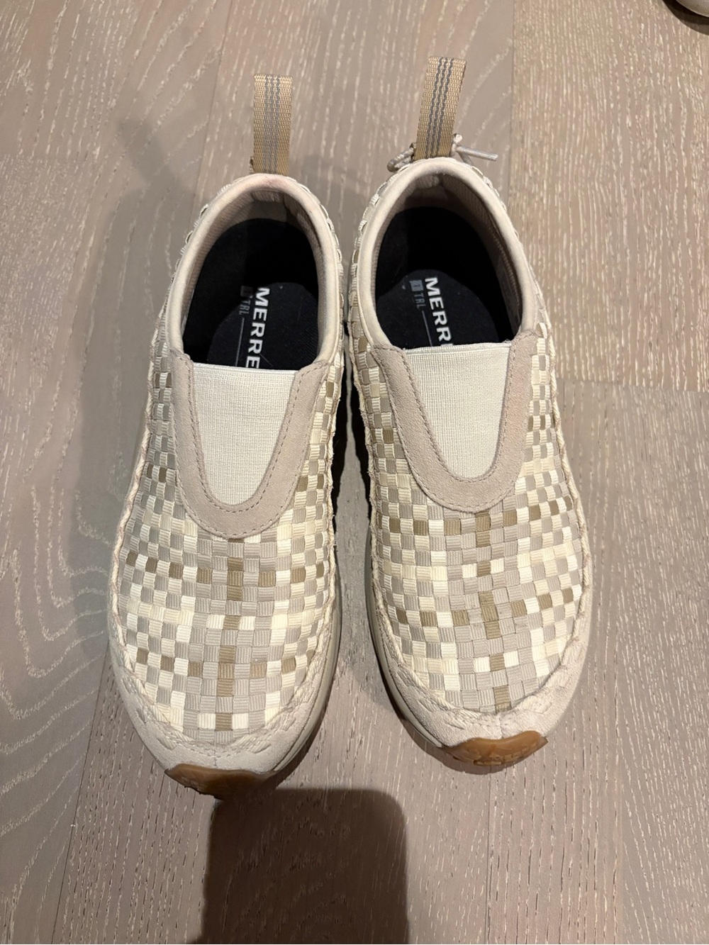 Merrell Beige Slip-On Woven Sneakers